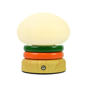 Nueva Lámpara de Noche Creativa con Forma de Hamburguesa 2025, Lámpara de Mesa Decorativa para Mesita de Noche, Luz Nocturna con Protección Ocular, Regalo para Niños - Product Image 6