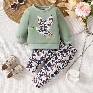 Automne Western enfant en bas âge bébé garçons survêtement tenue canard camouflage sweat survêtement pantalon 2 pièces Camo bébé garçons survêtement ensemble de vêtements - Product Image 2