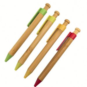 Regalos para el Día del Padre: Bolígrafo Ecológico de Bambú con Tapa de Paja de Trigo - Bolígrafos Promocionales con Logotipo Personalizado al por Mayor - Product Image 2