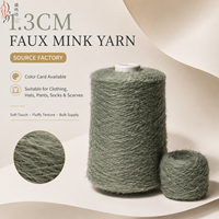 1,3cm 13NM Imitations-Nerzgarn 100% Nylon Fancy Federgarn zum Stricken von Pullovern, Socken, Schals und Handschuhen