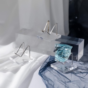 4 Soportes Metálicos <span class=keywords><strong>para</strong></span> Exhibición <span class=keywords><strong>de</strong></span> Cristales, Estante <span class=keywords><strong>para</strong></span> Exhibición <span class=keywords><strong>de</strong></span> Rocas con Brazos Metálicos, Base <span class=keywords><strong>de</strong></span> Acrílico <span class=keywords><strong>para</strong></span> Minerales y Piedras Preciosas - Product Image 3