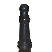 Bolardo de seguridad vial de Metal comercial para exteriores, cadena de multitudes de hierro fundido, barrera de tráfico para pavimento de carretera, Control de tráfico en carretera