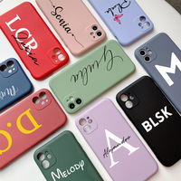 Ốp Lưng Tên Tùy Chỉnh Cho Iphone 13 12 Pro Max SE 2020, Ốp Bảo Vệ Ống Kính, Chữ Tự Làm Cho Iphone 11, Ốp Lưng 7 8 Plus XS XR