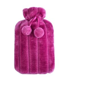 Sac de bouillotte en caoutchouc naturel couverture en tissu épais de poils de lapin anti-déflagrante injection d'eau compresse chaude et thérapie par la chaleur - Product Image 2