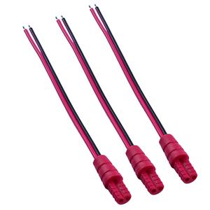 Красный 16AWG 2-жильный параллельный кабель 30 см длина Водонепроницаемый 2-контактный штекер разъем для жесткой проволоки Светодиодные полосы на заказ жгут проводов - Product Image 1