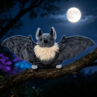 Peluche chauve-souris personnalisée mignonne, jouet en peluche doux pour Halloween, design personnalisé OEM ODM, décoration de fête d'Halloween, vente en gros