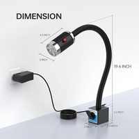 XUNDE led machine-outil lampe de travail IP67 étanche projecteur industriel 3W 6W 9W magnétique CNC lumière de travail