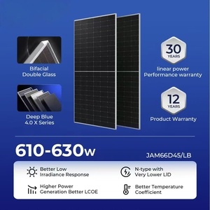 Panel Solar Bifacial Tipo N de Media Celda con Doble Cristal, 630W, Eficiencia del 23%, Módulo Fotovoltaico Residencial para Techo, en Stock - Product Image 2