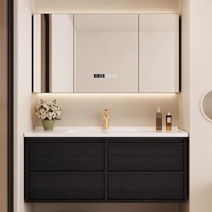 Modern smart bathroom cabinet set French retro integrated ceramic basin washbasin <b>bath</b> - Product Image 6