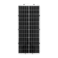 Farola Solar Todo en Uno de 80W 100W con Lámina de Acero Galvanizado, IP66 Impermeable, Lámpara de Calle Residencial