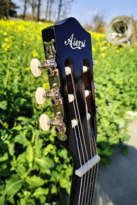 Guitarra Clásica Aiersi <span class=keywords><strong>de</strong></span> 39 Pulgadas, Marca Económica, Totalmente <span class=keywords><strong>de</strong></span> Madera <span class=keywords><strong>de</strong></span> Tilo, Color Negro, Instrumentos Musicales para Principiantes y Estudiantes - Product Image 4