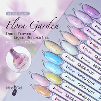 Missgel Nouveau Gel Constructeur Hema Sans TPO à Fleurs Séchées Auto-Nivelant Vente en Gros Gel UV Démontable Gel Dur pour Extension d'Ongles