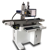 Nouvelle machine de marquage laser à fibre CCD portable 20W 30W 50W 100W avec refroidissement par air et prise en charge DXF/AI pour plaques et souvenirs