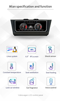 Sistema de Control de Clima con Pantalla Táctil LCD y Control por Voz Audiosources para Volkswagen PQ Golf 6