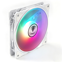 Ventilateur de boîtier blanc personnalisable en usine, haute qualité, ventilateur de refroidissement CPU RGB, ventilateur de refroidissement PC, ventilateur de tour