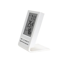 Higrómetro Electrónico Digital Preciso, Termómetro de Temperatura del Aire Interior con Pantalla LCD, Material Plástico, Alarma, Uso Doméstico