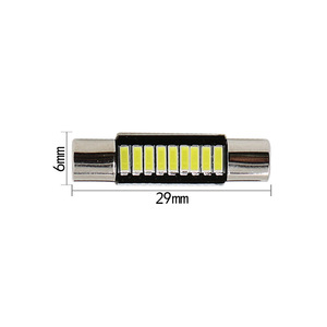 Luz LED para espejo de coche, luz de fusible, luz de lectura de doble punta plana de 29 mm, luz interior modificada para coche - Product Image 5