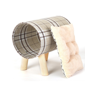 Cat Hammocks for Indoor Cats Durable Wooden <b>Frame</b> Hanging <b>Beds</b> for Kitten and Puppy Detachable Portable Pet House Chairs - Product Image 1