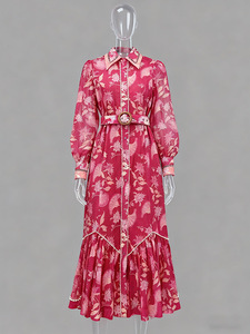 Vestido Largo Estampado <span class=keywords><strong>de</strong></span> Moda Francesa para <span class=keywords><strong>Mujer</strong></span>, Estilo Vacacional, Primavera 2026, Siete Colores - Product Image 3