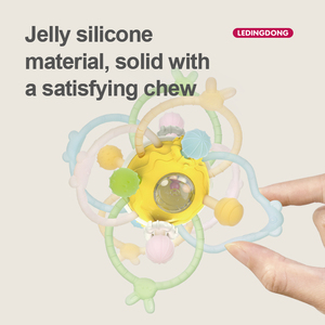 Venta directa de fábrica Bebé Montessori Juguetes sensoriales Bebé Dentición Masticar Juguete Recién nacido Pequeña Bola de <span class=keywords><strong>mordedor</strong></span> de silicona - Product Image 2