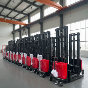 Chariot élévateur semi-compact CE 1T 1.5T 1500kg, transpalette autoportant, chariot de manutention - Product Image 1