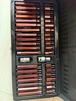 Lot de 40 clés à cliquet en acier haute résistance, jeu d'outils à douilles, entraînement 1/2 pouce, avec mallette rigide verrouillable rouge, garantie 3 ans