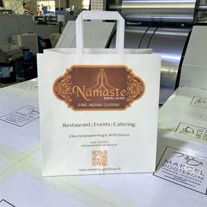 Bolsa de Papel Kraft Blanca para Comida para Llevar, Restaurante de Comida Rápida, 100 Gsm, KM Chino - Product Image 3