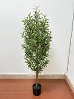 Décoration d'arbre vert artificiel pour la maison, plantes en pot artificielles pour le salon, ornements élégants pour la table à manger