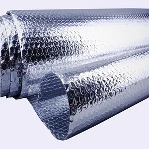 Bulk Order Kortingen Reflecterende Aluminium Dubbelzijdige Aluminiumfolie Backed Luchtbel Warp