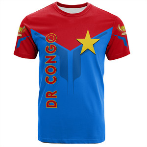 Vêtements en gros avec un nouveau design du drapeau du Congo pour hommes, t-shirts en polyester du Congo - Product Image 5