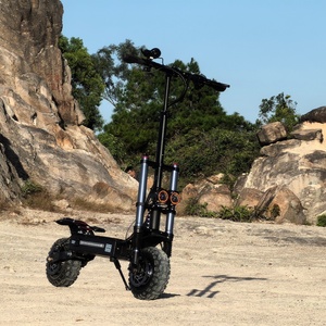 Scooter Eléctrico Plegable para Adultos de 60V con Doble Motor, Batería de 38Ah, Alcance de 63-75 Millas, 11 Pulgadas, Todoterreno, Hidráulico - Product Image 2