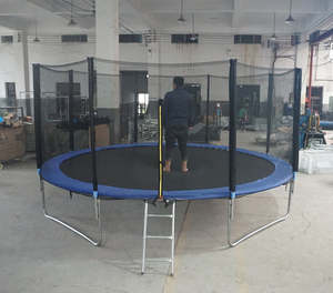 <span class=keywords><strong>Trampoline</strong></span> de fitness pliable de 6 à 16 pieds, durable, en PVC et acier, avec protection pour enfants et adultes, pour le sport à domicile et en extérieur - Product Image 5
