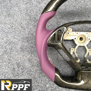 Volant en fibre de carbone et cuir véritable RPPF, meilleures ventes d'usine, pour <span class=keywords><strong>Infiniti</strong></span> 2007-2015 <span class=keywords><strong>G37</strong></span>/G37x Sedan/G25/Q40 - Product Image 6