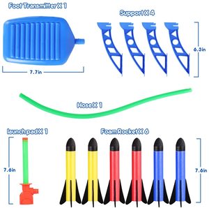 Colorful Foam <strong>Rockets</strong>, Fun Outside Games Activities Toy <strong>Rocket</strong> Launcher for Boy Girl Toddler 3 4 5 6 7 Year Old - Product Image 6