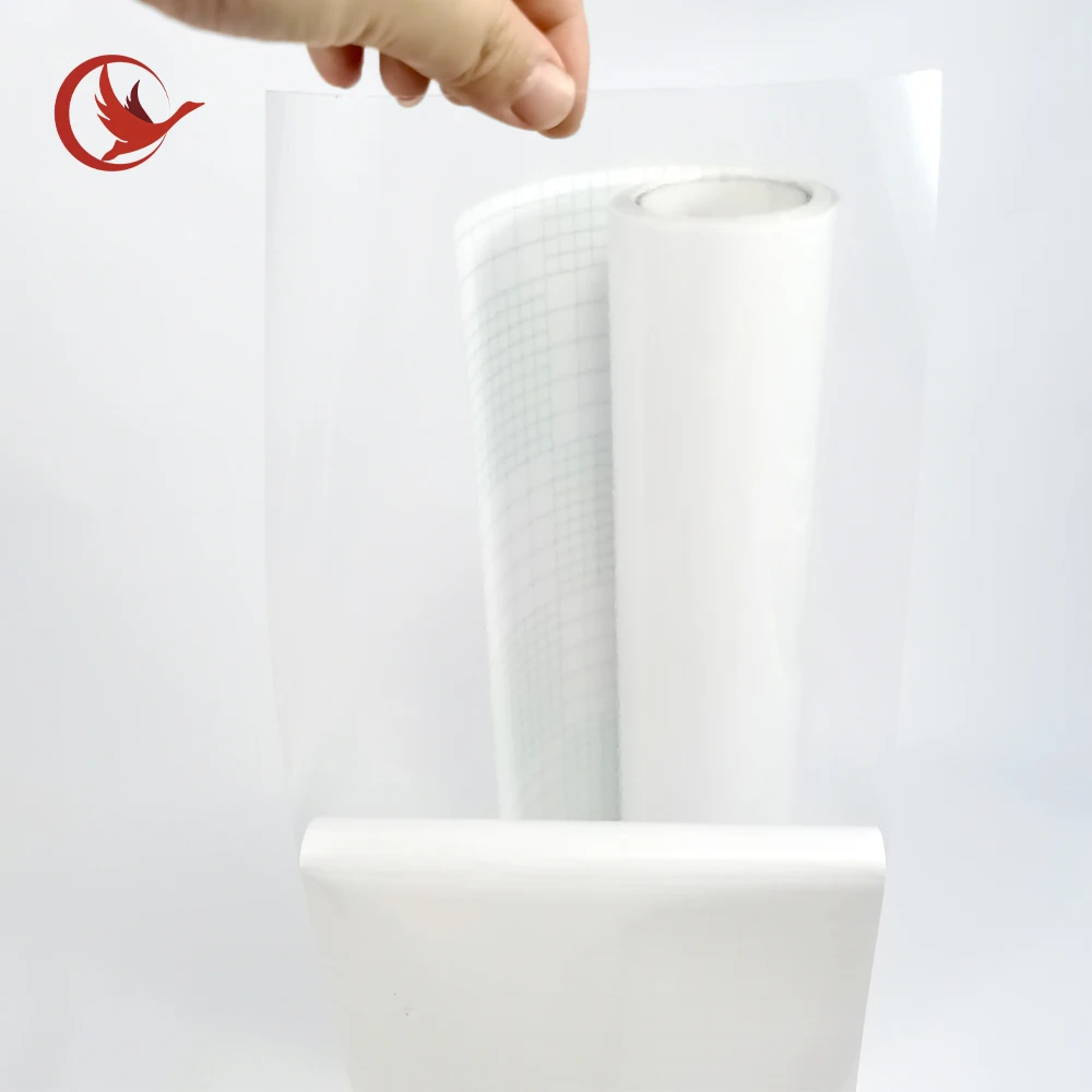 Hot Sale Self-Adhesive Protective Glossy Cold Lamination Film Roll PVC Transparent Waterproof Decorative Soft Film Craft
