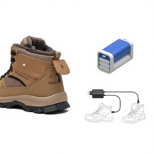 Zapatos Calefactables de Cuero Genuino para Mujer y Hombre, para Invierno, con Forro de Lana (20 Horas de Uso Continuo) - Product Image 1