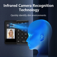 Máquina de Control de Asistencia con Reconocimiento Facial Biométrico y Wi-Fi JINGXIN, Autenticación por Contraseña ABS para Uso en Oficina