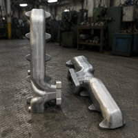 Nouveau collecteur d'échappement haute performance en fonte ductile SiMo pour ISX-OEM, moulage sur mesure, inspection CMM, test de tenue à l'étanchéité à 100 %, Dandong Pengxin