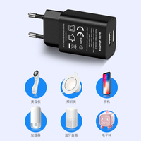 Cargador de Pared USB de Doble Puerto Shenzhen Lvxiangyuan 5V 2.4A 12W, Enchufe Europeo, CE, RoHS, ERP, REACH, Carga Rápida para Cámara, Móvil, Auriculares