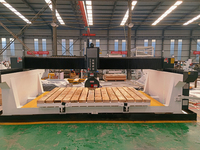 Sierra de puente CNC de 5 ejes, máquina automática de fresado de losa de cuarzo y granito de mármol, fregadero de cocina, máquina cortadora de piedra para encimera