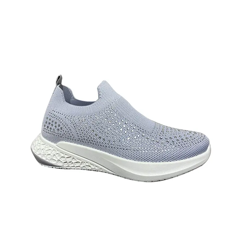Well Made Round Toe Style Mesh Upper Material Comfortable Women High-top Athletic Shoes