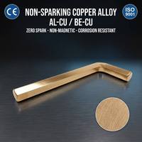 Kunci Hex Anti Percikan Api 2MM Aluminium Perunggu untuk Pabrik Petrokimia