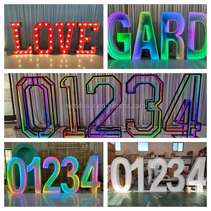 Letras LED RGB Metálicas con Efecto Infinito, Letras LOVE <span class=keywords><strong>de</strong></span> 4 pies/3 pies, Letras Luminosas para Decoración <span class=keywords><strong>de</strong></span> Bodas, Propuestas y Fiestas - Product Image 5