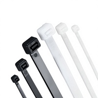 Sangle de serrage autobloquante en nylon 66 noir et blanc avec boucle, tendeur de câble, modèle 345810 Série -20 85 pour usage industriel