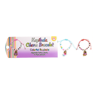 Kapibala Charm <b>Bracelet</b> Colorful Beaded <b>Adjustable</b> Fashion Jewelry for Kids and Girls - Product Image 1