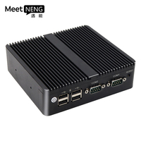 Caja integrada industrial PC Android sin ventilador AI Edge contando computadora a prueba de polvo Mini PC Intel Celeron procesador DDR3 SSD AU US