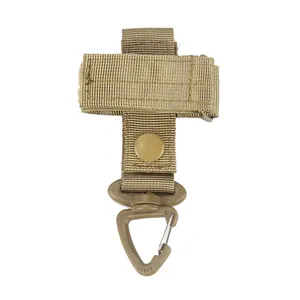 HLX定制尺寸户外战术登山摩尔织带夹钥匙扣黑色多功能钩环摩尔带