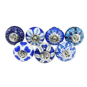 Mới nhất đa màu gốm Vòng nội knobs kẽm ngăn kéo cửa tủ xử lý