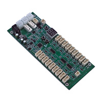 Panel de Control de Cerraduras de Amplio Voltaje 9-30V, Placa de Control de Cerraduras Solenoides de 18 Canales para Armario de Almacenamiento Inteligente de Paquetes