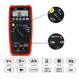 Ms8201 kỹ thuật số vạn năng Tester cơ khí điện Vôn kế Ampe kế xách tay Volt đa mét - Product Image 3